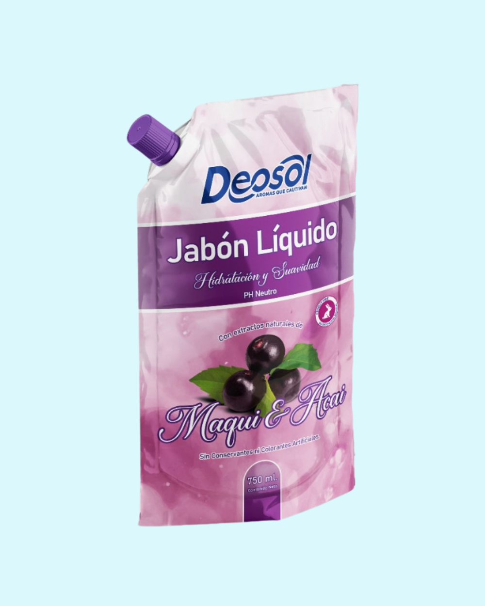 Jabón Deosol Maqui y Acai Doypack 750 Ml