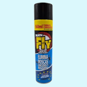 Insecticida Death Fly Elimina Moscas, Zancudos y Mosquitos 560 Ml